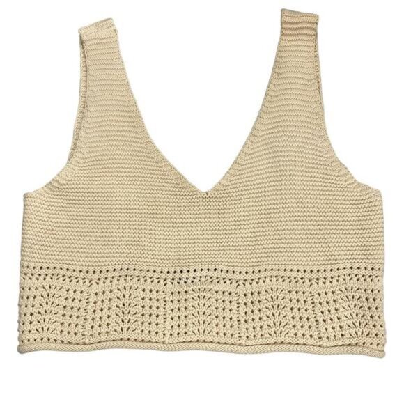 House of Harlow Womens Crop Sweater Tank Top Large - Picture 4 of 6